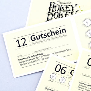 Gutschein für 12 Kugeln Eis